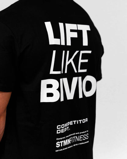 <tc>T-shirt</tc> „Lift Like Bivio“ Loose-Fit Schwarz