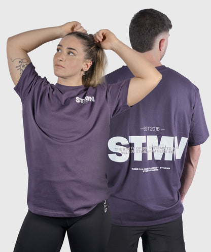 <tc>T-shirt</tc>„DOWNTOWN“ Loose-Fit Violett