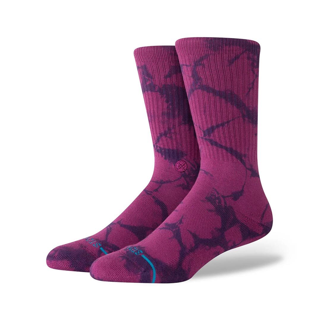 Stance Socks Icon Dye Crew Purple