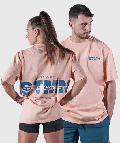 <tc>T-shirt</tc> „DOWNTOWN“ Loose-Fit Pfirsich Unisex