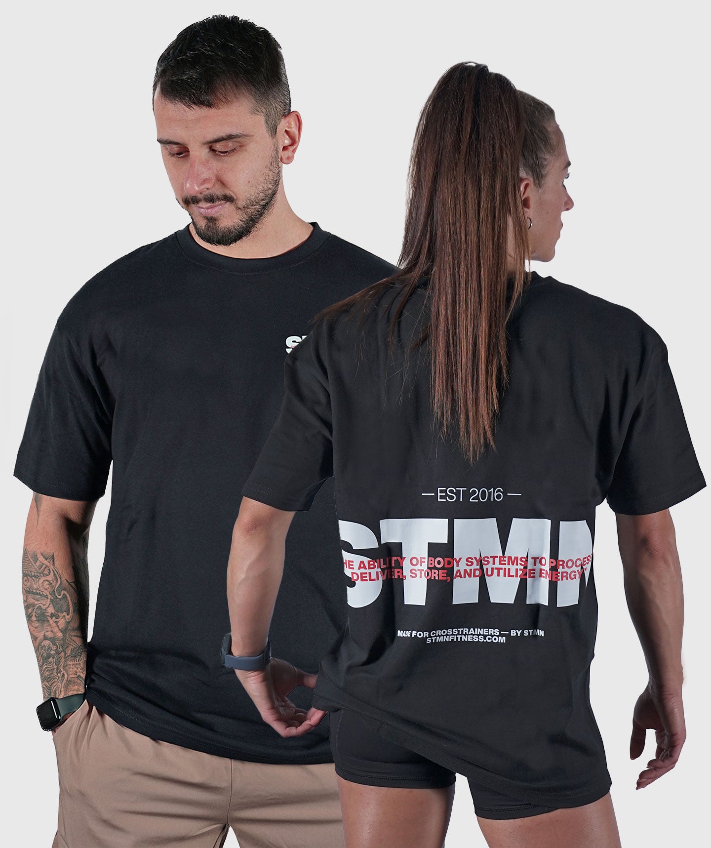 T-shirt "DOWNTOWN" Loose-Fit Black Unisex