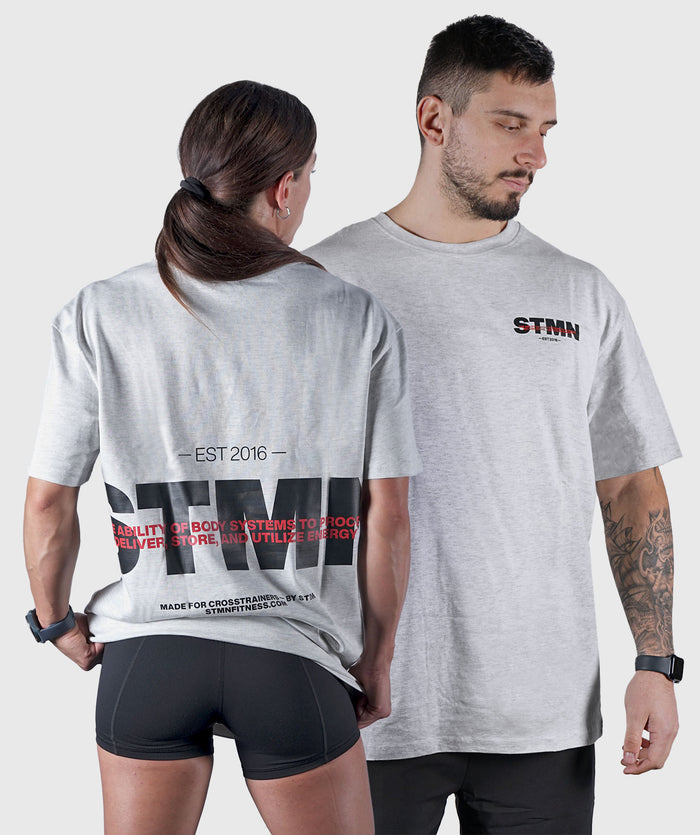 T-shirt Blanc Ample "DOWNTOWN"