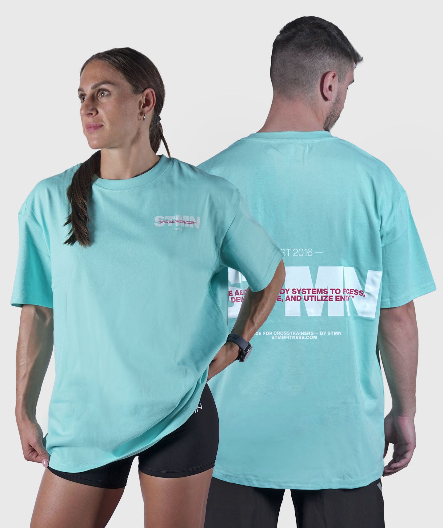 <tc>T-shirt</tc> „DOWNTOWN“ Loose-Fit Ocean Unisex