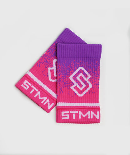 Polsini Slim in spugna Magenta- STMN Fitness